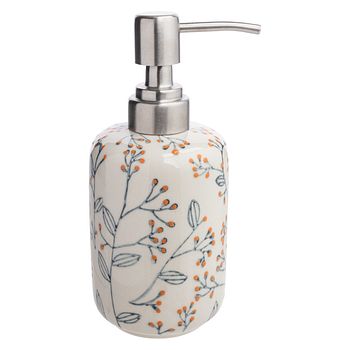 Seifenspender aus Keramik mit Edelstahlpumpe ROMANTIC 300 ml 