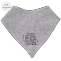 Wende Dreieckstuch Elefant in grau melange