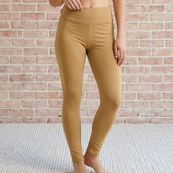 Sweat Leggings Damen senfgelb