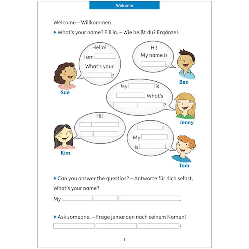 Englisch lernen 3. Klasse Übungsblock