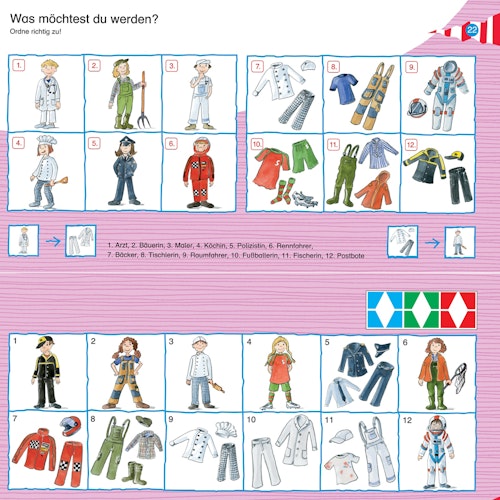 miniLÜK - Set Im Kindergarten, Kontrollgerät + 2 Hefte