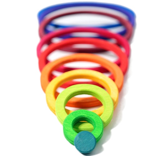 Konzentrische Kreise plus Ringe ab 5 Jahren, 20 Teile