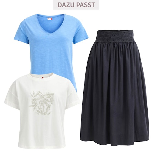 Leichter Damen Midirock