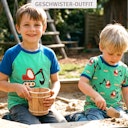 Vorschaubild T-Shirt kurzarm mit Alloverprint 