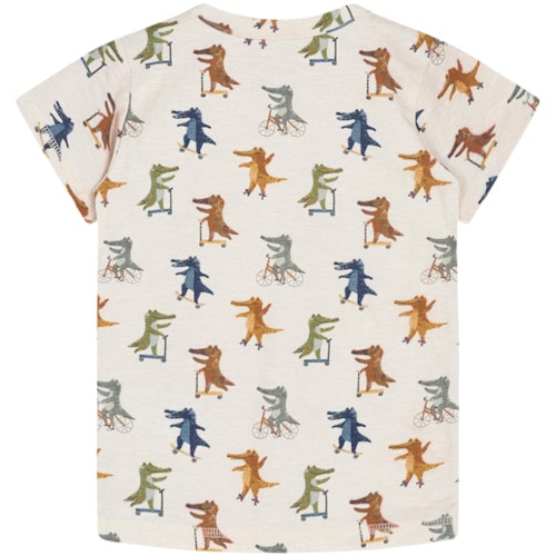 Leichtes Shirt kurzarm Skater Krokodile