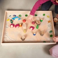 Vollholz Rahmen zum kreativen Befüllen und Spielen