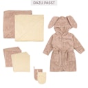 Vorschaubild Frottee Waschhandschuh 3er-Pack altrosa