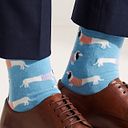 Vorschaubild Socken Dackel hellblau 41/46