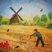 Vogel Geluk - Windmühle nur die FOLIE