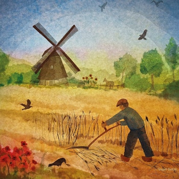 Vogel Geluk - Windmühle nur die FOLIE