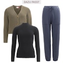 Vorschaubild Taillierter Damen Rippstrickpullover