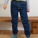 Vorschaubild Denim Jeanshose Bündchen
