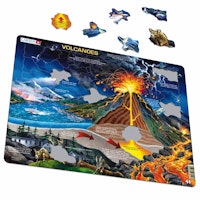 Lernpuzzle Vulkane für Kinder ab 5 Jahre