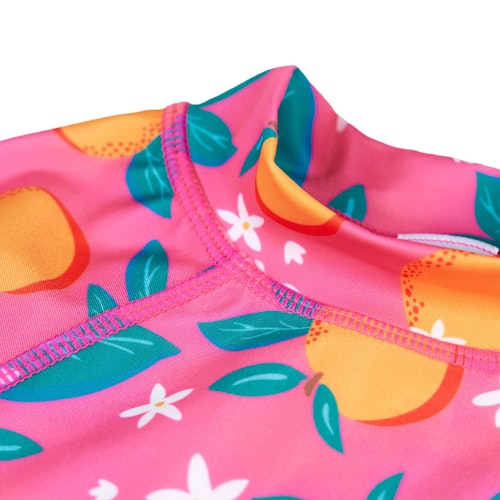Langarmshirt mit Shorts Orangen-Motive