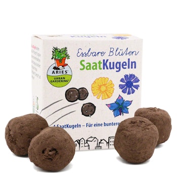 Saatkugeln im 4er Set – essbare Blüten