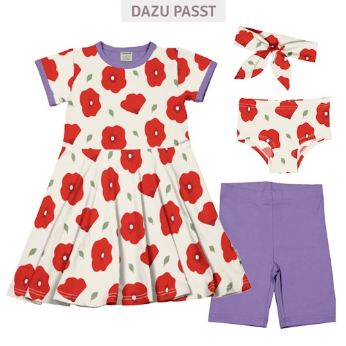 Flatterkleid kurzarm mit Alloverprint 
