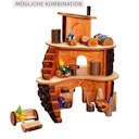 Vorschaubild Wohnzimmer Puppenhaus 4tlg. Sofa 10 x 5 x 5 cm