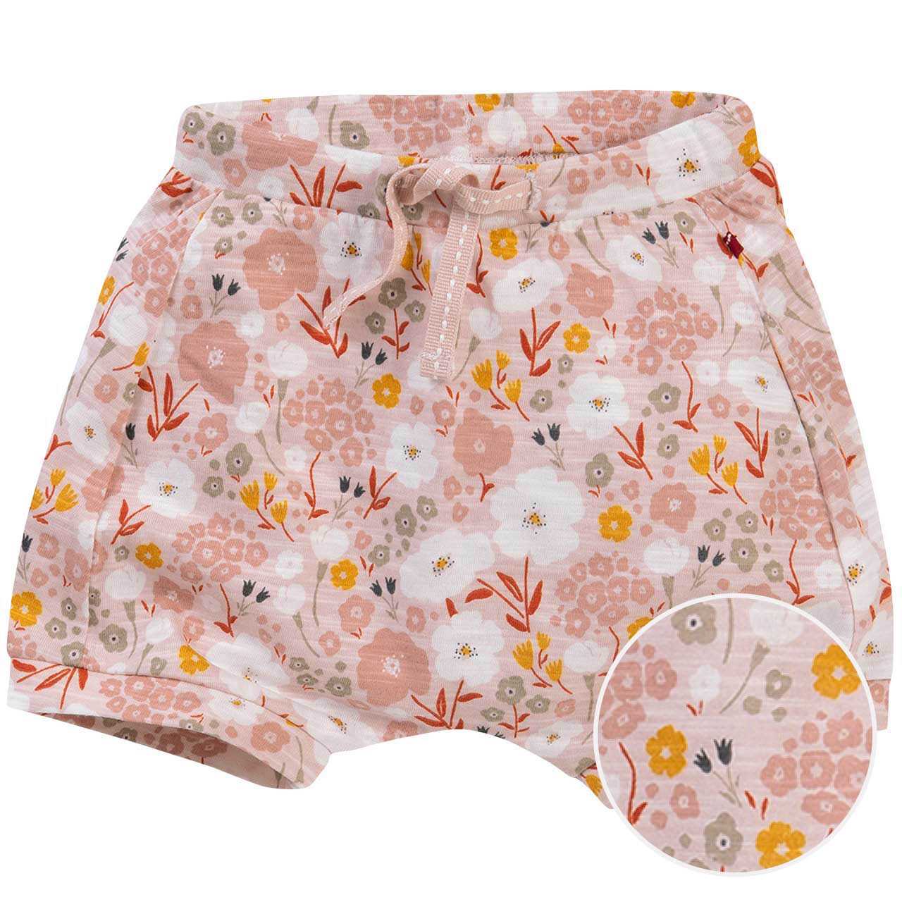 Leichte Shorts Sommerwiese hellrosa