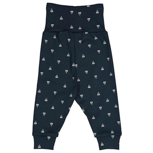 Leichte Krabbelhose Kniepatches Wale