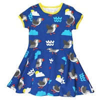 Kurzarm Skaterkleid Wal Alloverprint