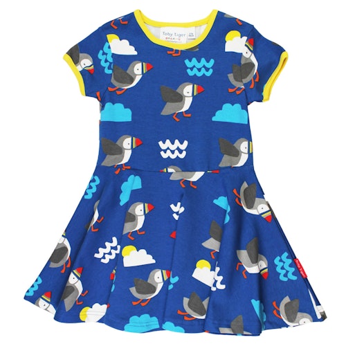 Kurzarm Skaterkleid Wal Alloverprint