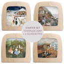 Vorschaubild Lampen Starter-Set Robin Pieterse Lampe mit 4 Silhouetten