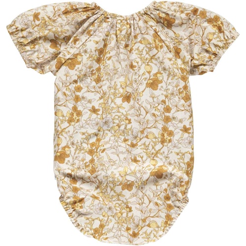 Poplin Kurzarmbody Puffärmelchen floral