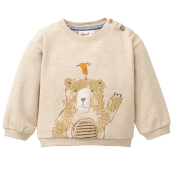 Weiches Sweatshirt Bär sand
