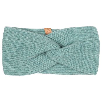 Damen Stirnband Wolle Kaschmir hellblau