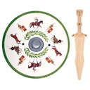 Vorschaubild Römerschild Set mit Dolch – 34 cm