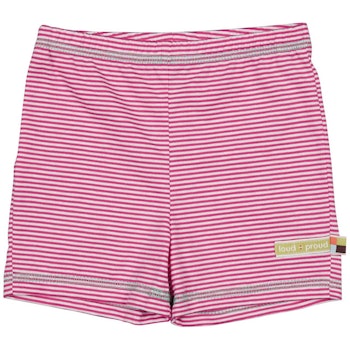 gestreifte leichte Shorts pink
