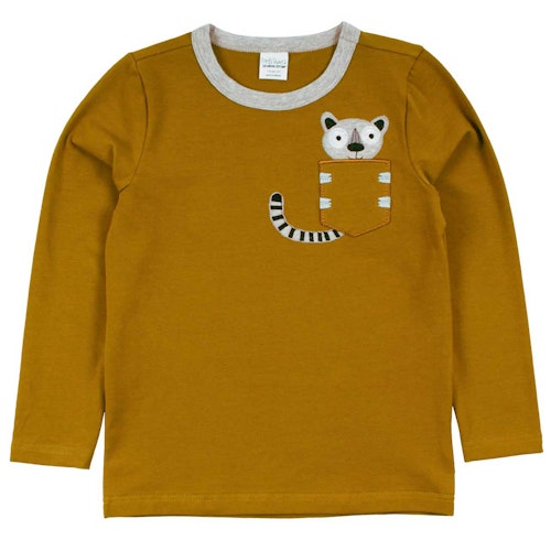 Langarmshirt Lemur mit Brusttasche