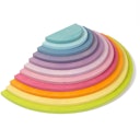 Vorschaubild Halbkreise Platten Set Pastell, 11-teilig