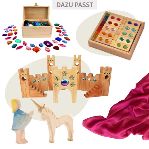 Spieltuch Seide beere mittel 89 x 89 cm