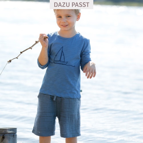 Langarmshirt mit Stickerei Jungen