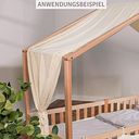 Vorschaubild Musselin Baldachin für Hausbett, groß 470x150, creme