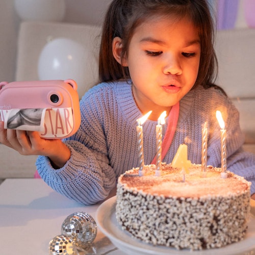 Digitalkamera ab 5 Jahre mit Sofort-Druck-Funktion rosa