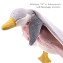 Vorschaubild Bio Schmusetuch & Handpuppe Gans „Till“