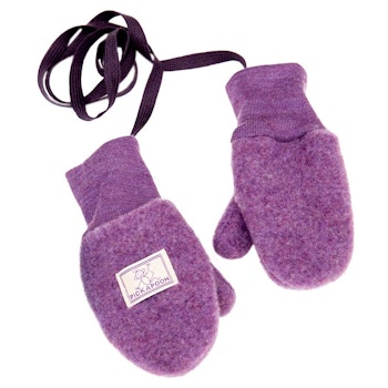 Fäustel mit Daumen Woll Fleece beere