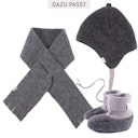 Vorschaubild Warmer Wollfleece Steckschal