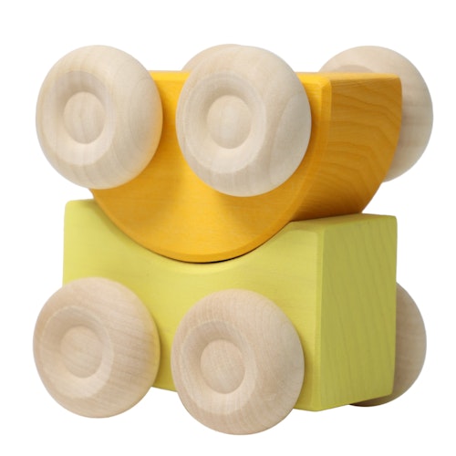 Stapelauto gelb 2 Teile