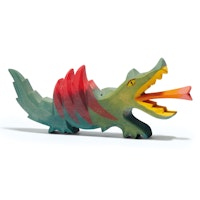 Drache Holzfigur 9,5 cm