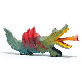 Drache Holzfigur 9,5 cm