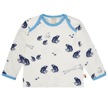 Leichtes Shirt langarm Frosch marine
