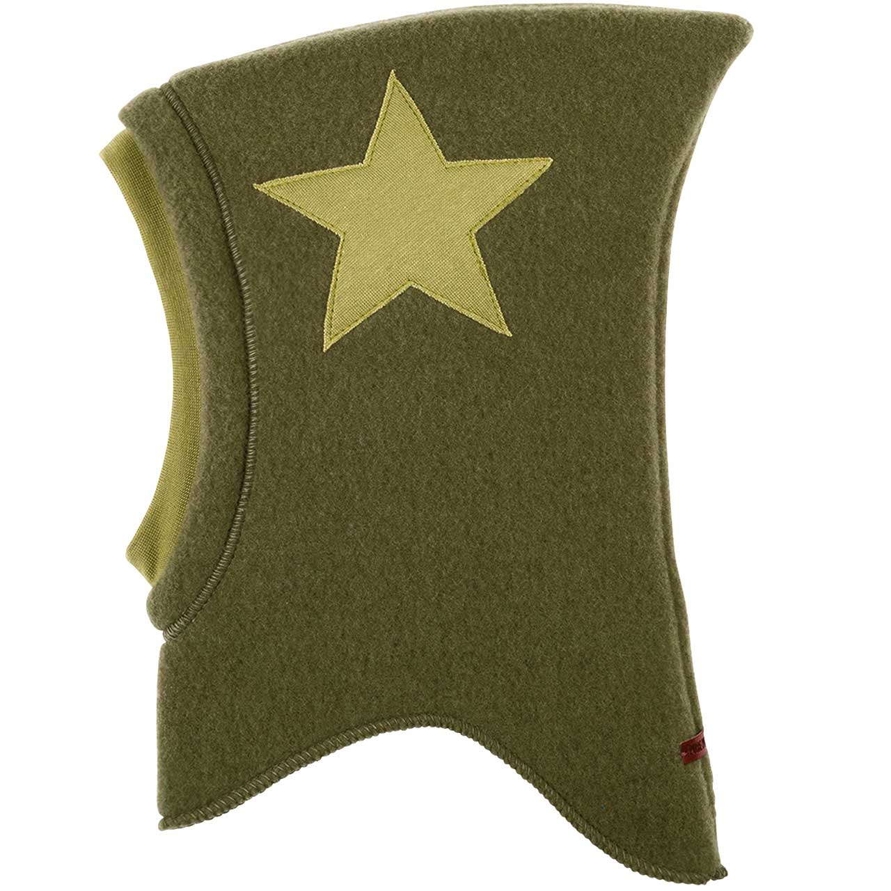 Woll Schlupfmütze Stern-Aufnäher