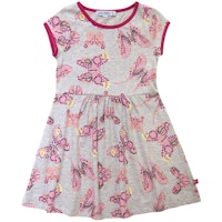 Jersey Kleid kurzarm Schmetterlinge