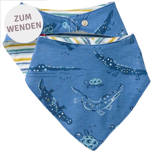 Wende Dreiecktuch Wassertiere royalblau