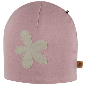 Warme Interlock Beanie Wolle mauve