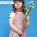 Vorschaubild Leichter Baby Strampler Latzhose Krepp-Gewebe