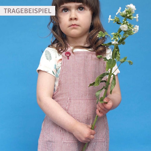 Leichter Baby Strampler Latzhose Krepp-Gewebe